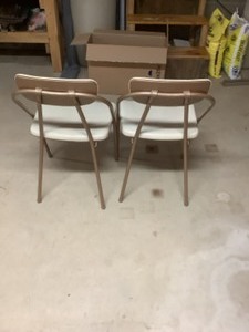 lot 292 image: vinylmetal folding chairs