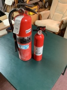 lot 310 image: 2 fire extinguishers