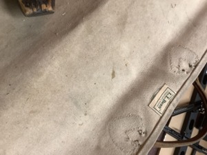 lot 343 image: LL Bean canvas wood carrierDecoys