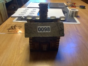 lot 98 image: Log Cabin Mail Holder