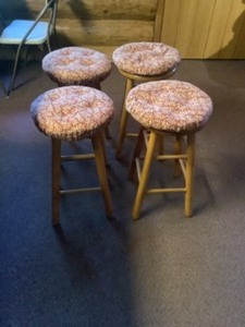 lot 136 image: Wooden Bar Stools