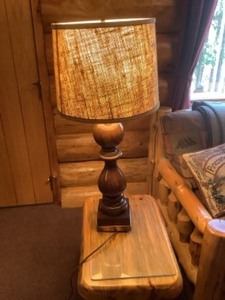 lot 144 image: Wood Lamp