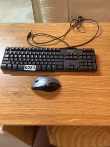 lot 281 image: Dell keyboard & mouse