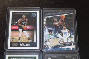 2020-21 Anthony Edwards Rookie Card Lot  4 Rookie Cards