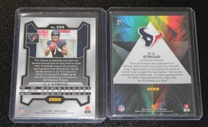 2023 Prizm Base & Prizmatic CJ Stroud Rookie Card Lot  2 Rookie Cards
