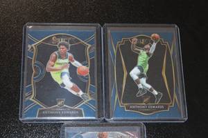 2020-21 Select Anthony Edwards Base & Insert Rookie Card Lot  3 Rookie Cards