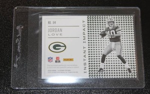 2020 Illusions Instant Impact Jersey Relic Jordan Love #114 Rookie Card