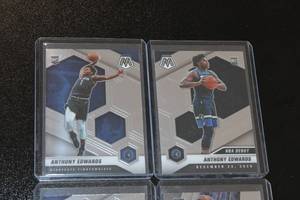 2020-21 Mosaic Anthony Edwards Rookie Card Lot  4 Rookie Cards