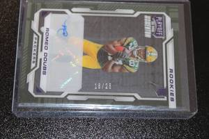 2022 Playoff Momentum Purple Romeo Doubs Autograph #PMR-31 Rookie Card 1625  Only 25 Exist