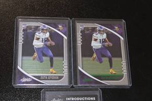 2020 Absolute BaseParallelInsert Justin Jefferson Rookie Card Lot  3 Rookie Cards