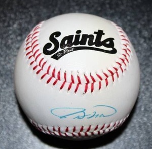 St. Paul Saints JD Drew Autograph Sweet Spot Baseball