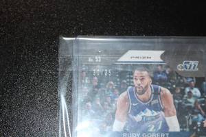 2020-21 Rudy Gobert Prizm Blue Shimmer #53 3035  Only 35 Exist