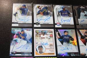 Baseball Card Autograph Card Lot  12 Autograph Cards