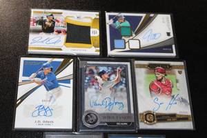 Baseball Card Autograph Card Lot  7 Autograph Cards