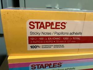 Large Bright Sticky Notes