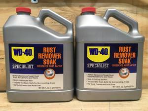 lot 25 image: Lot of 2 - WD-40 Rust Remover Soak 1 Gallon Jugs