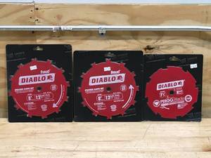 lot 40 image: Lot of 3 - Diablo Circular Blades