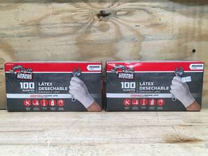 lot 53 image: Lot of 2 - Boxes Of Grease Monkey Disposable Latex Gloves