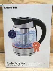 lot 69 image: Chefman Precise Temp Plus 1.8L Electric Kettle