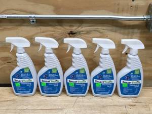 lot 92 image: Lot of 5 - Smart Touch Disinfecting Spray 22 Fl Oz Bottles