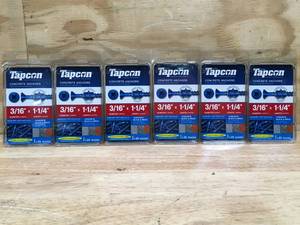 lot 106 image: Lot of 6 - Tapcon 316x1-14 Phillips Head 25 Packs Model # 24250