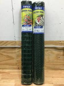 lot 109 image: Lot of 1 - Tenax 3ftx25ft Garden Fence And 1 - Tenax 3ftx25ft Poultry Fence
