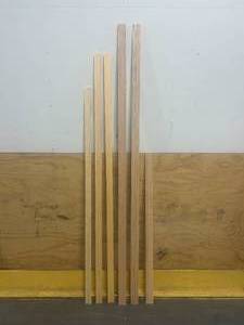 lot 88 image: Door Trim Kit (natural) with What Looks Like Trim Pieces for a Patio Door