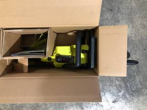 lot 36 image: RYOBI ONE HP 18V Brushless 10 in. Battery Chainsaw (Tool Only)  Customer Returns See Pictures