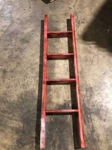 lot 42 image: BarnwoodUSA Rustic Decorative Ladder  Customer Returns See Pictures