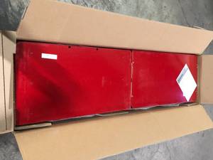 Husky Ready-to-Assemble 24-Gauge Steel Freestanding Garage Cabinet in Red (36.6 in. W x 72 in. H x 18.3 in. D)Customer Returns See Pictures