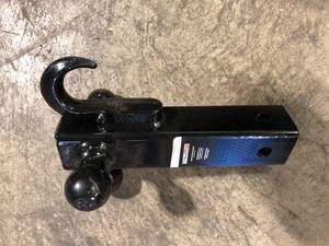 TowSmart Up to 14,000 lb. 1-78 in., 2 in, and 2-516 in. Ball Diameters Adjustable Trailer Tri-Ball Mount with Hook  Customer Returns See Pictures