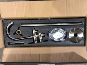 Satico 1-Handle Freestanding Floor Mount Tub Faucet Bathtub Filler with Hand Shower in Chrome Customer Returns See Pictures