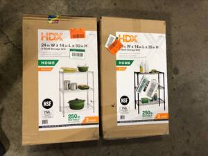 Lot of Assorted Storage Shelving Various Models and Conditions  Customer Returns See Pictures