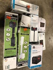Lot of Assorted Mailboxes and Posts Various Models and Conditions Customer Returns See Pictures