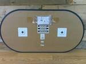 lot 147 image: 16 x 30 Thin Oval Frameless Mirror