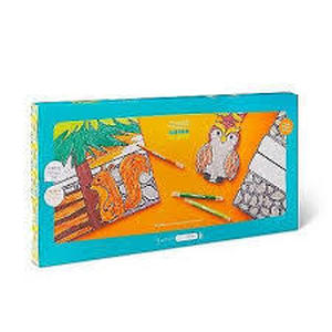 lot 41 image: Color-Your-Own Cabin Craft Kit - Mondo Llama