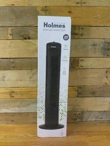 lot 16 image: Holmes 29 Oscillating Manual Tower Fan