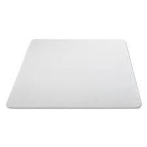 lot 33 image: Alera All Day Use Non-Studded Chair Mat for Hard Floors, 46 x 60, Rectangular, Clear