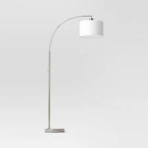 lot 303 image: Arc Floor Lamp Silver - Threshold-Distressed Package