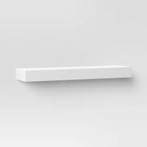 lot 300 image: 24 Floating Wood Shelf - Threshold White