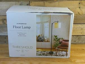 lot 319 image: Downbridge Floor Lamp with Shade BlackTan - Threshold