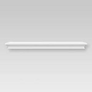 lot 330 image: Traditional Wall Shelf White - Threshold 24 x 7.7