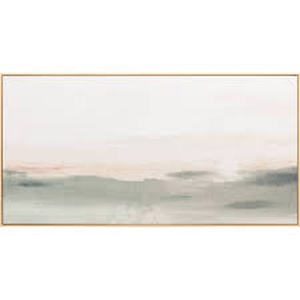 lot 351 image: 47 x 24 Haze Framed Wall Canvas - Threshold