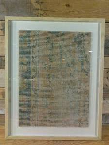 lot 364 image: 24 x 30 Textured Fabric Framed Wall Art - Threshold