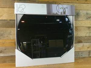 lot 365 image: 28 Round Decorative Wall Mirror - Project 62 Black