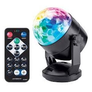 lot 416 image: LED Party Projector Music Reactive Lights with Remote Black - West & Arrow