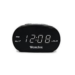 lot 432 image: Dual Alarm Clock Black - Westclox