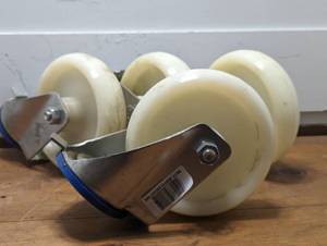 lot 481 image: Set of 4 - 6 Hard Poly Casters - Heavy Duty - ST520