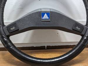 lot 471 image: 15.5 Steering Wheel with Horn Button in Middle - Leather Wrapped
