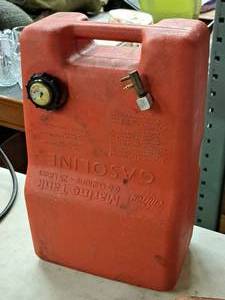 lot 294 image: 6.6-Gallon Plastic Boat Gas Tank